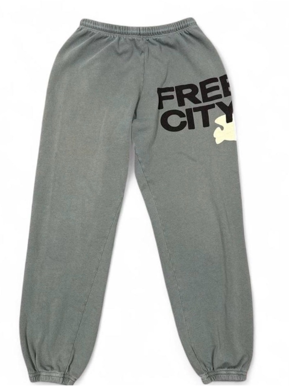 freecity Sage Green Logo Track Joggers